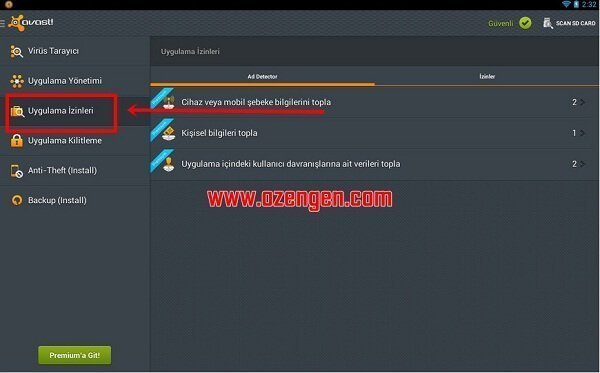 telefon uygulama izin